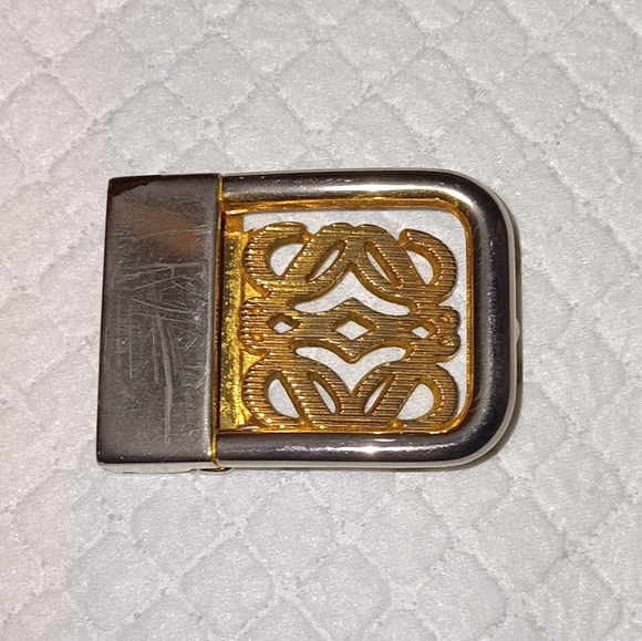 Loewe Accessories - Loewe Anagram Gold & Silver Tone Belt Buckle